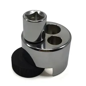 Stud Extractor Tool 1/4" to 3/4" (6 to 19mm) for Broken Bolt Remover or Seized Studs, Engine Block Exhaust Manifold Bolt Extractor Nut Splitter with Knurled Roller and Cam Lock