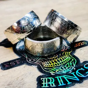 Morgan silver dollar ring