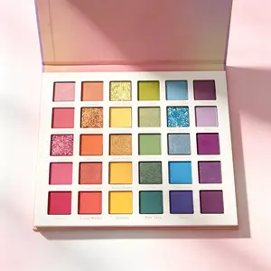 30-color rainbow eyeshadow palette,Vibrant Color Makeup Eyeshadow Palette, Affordable Eye shadow Palettes,Highly Pigmented Waterproof Eyeshadow,Duochrome Palette Cosmetic,Highly Pigmented Waterproof Eyeshadow, Gradient Multicolor Eye Makeup Matte Shimmer