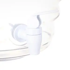 5 Gallon Vitrolero White Beverage Dispenser