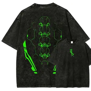 Cyberpunk Unisex Fit Washed T-Shirt  9