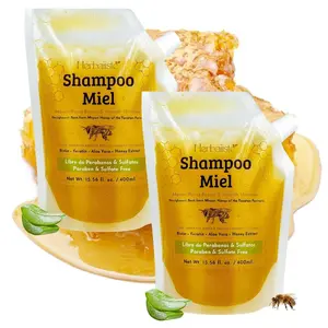 2 Pack Bundle - Viral Mayan Honey Shampoo (400ml / 13.5 fl oz) Each – Real Honey Extract • Strengthens, Restores & Boosts Natural Shine – Handcrafted in Mexico