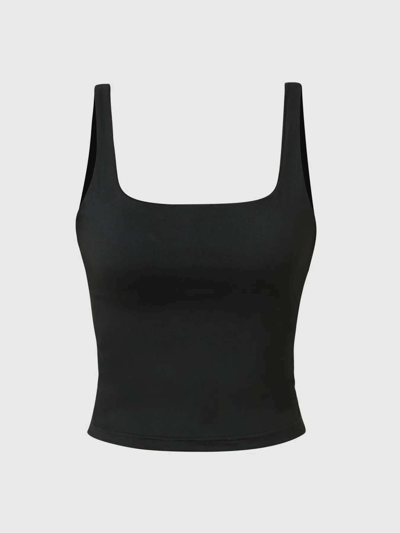 Women's Summer Solid Color Square Neck Tank Top, New Fashion Basic Casual Wear, Comfortable, Chic and Stylish Design, Ideal for Daily Use