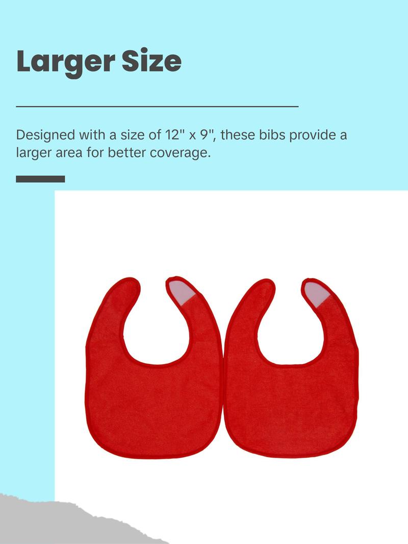 Primo Passi 10Pk Neutral Bibs for Baby - Stay Dry