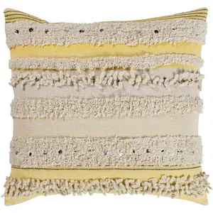 Livabliss TMA004-2222D 22 x 22 in. Temara Woven Pillow Kit - Butter, Cream & Black