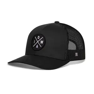 Iowa Trucker Hat  |  Black IOWA X Snapback
