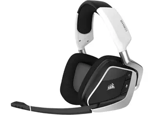 Corsair VOID RGB Elite Wireless Premium Gaming Headset with 7.1 Surround Sound - Discord Certified - Works with PC, PS5 and PS4 - White (CA-9011202-NA)