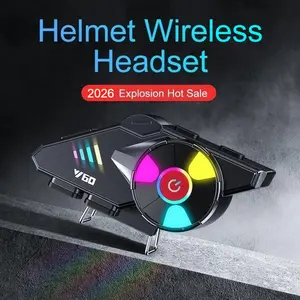 MOKATA Y60 Helmet Headset With 6 Mode RGB Lighting Long Standby AI Voice Support Custom Spanish Japanese German French Russian Voice Prompt