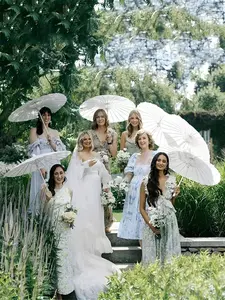 Handmade Traditional Wedding Umbrellas, Elegant Photography Props and Party Decorations, No Power Required, Multiple Sizes Available