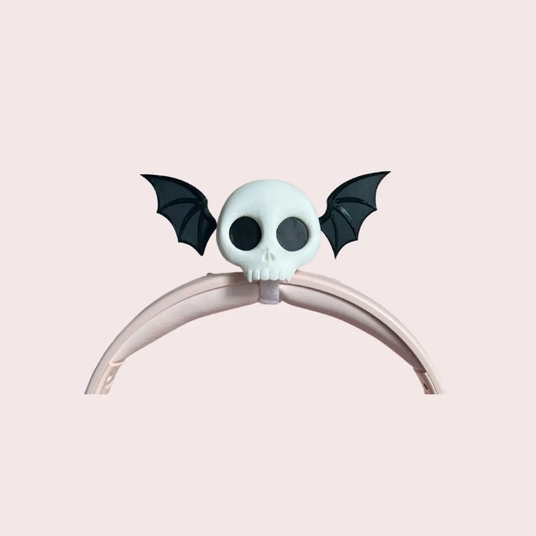 Skull Head With Wings Accessory Headset Accessories Headphone