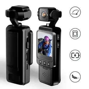 Wearable Action Camera, 1080P HD Body Cam with Rotatable Clip - for Cycling, Running, Police, Security, POV Recording ,6X Zoom, Wide Angle Lens,hiking camera,vlog camera, Video Recording Camera