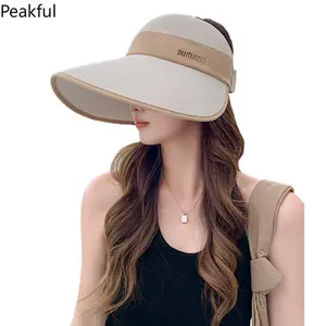 Ice Silk Visor Hat Sun Protection Hat Summer Wide Brim Fisherman Hat New UV Protection Sun Hat for Women