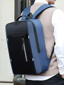 Business Men's Large Capacity Laptop Backpack Waterproof Simple Multifunctional Student Bag, Durable & Spacious Design