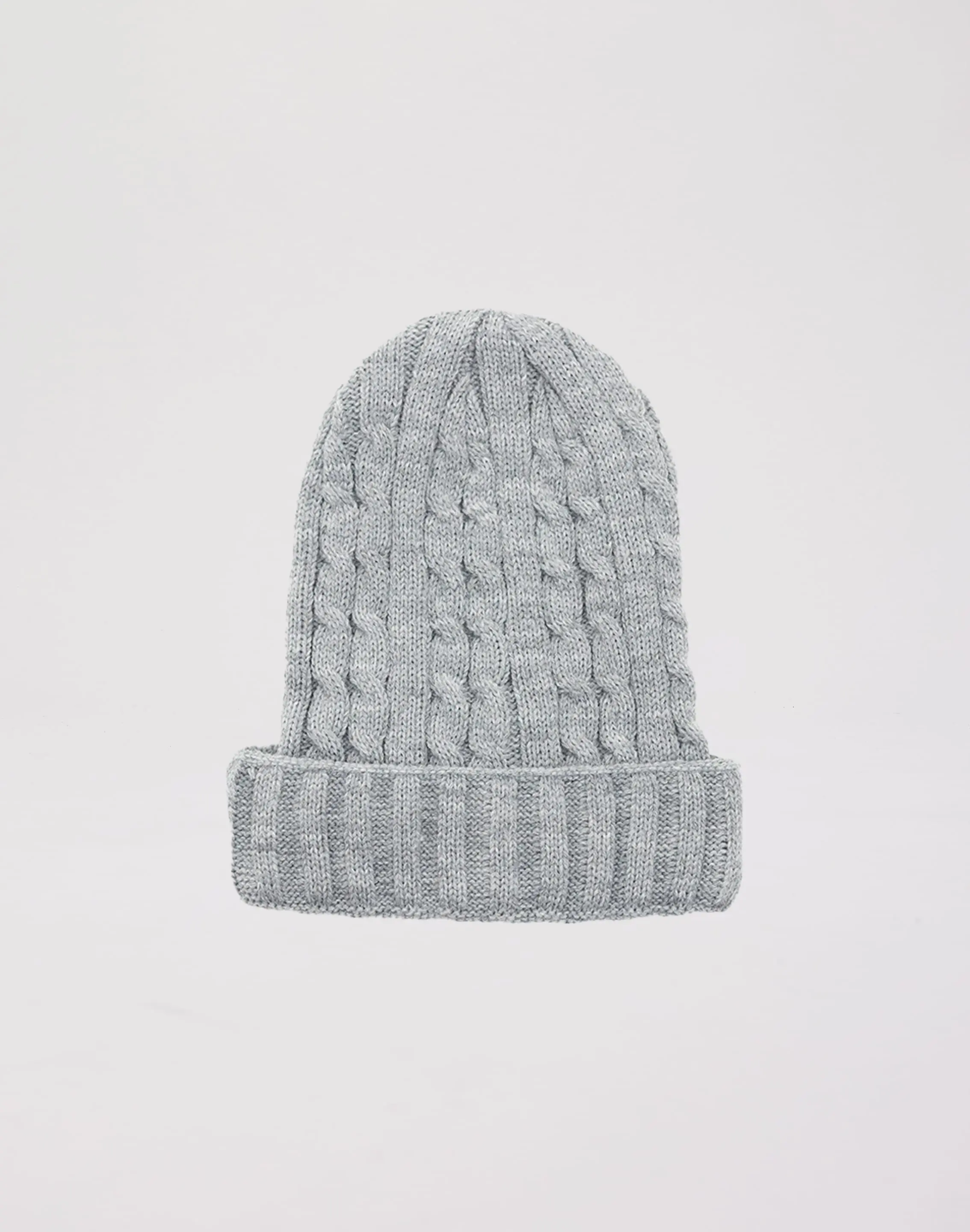 Mens Kim And Bae Cable Cuff Beanie