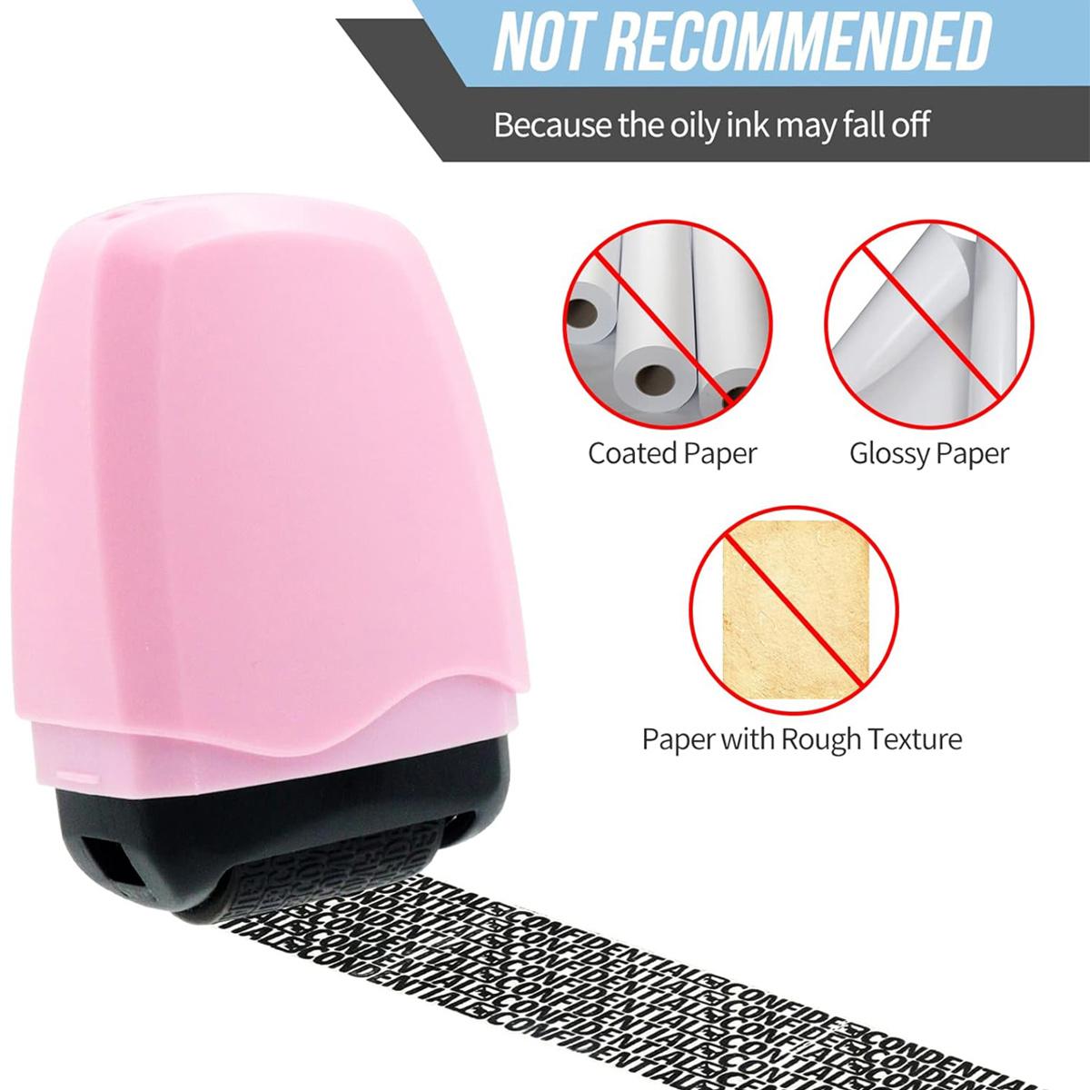 Identity Theft Prevention Roller Stamp,Confidential Privacy Stamp Roller Guard Your ID Address Blocker Rolling Security for Mail Account