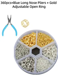 362pcs Silver Color Lobster Clasps and Rings Set, Zinc Alloy Jewelry Making Supplies, Ideal for Beading, Jewelry Clasps and Closures