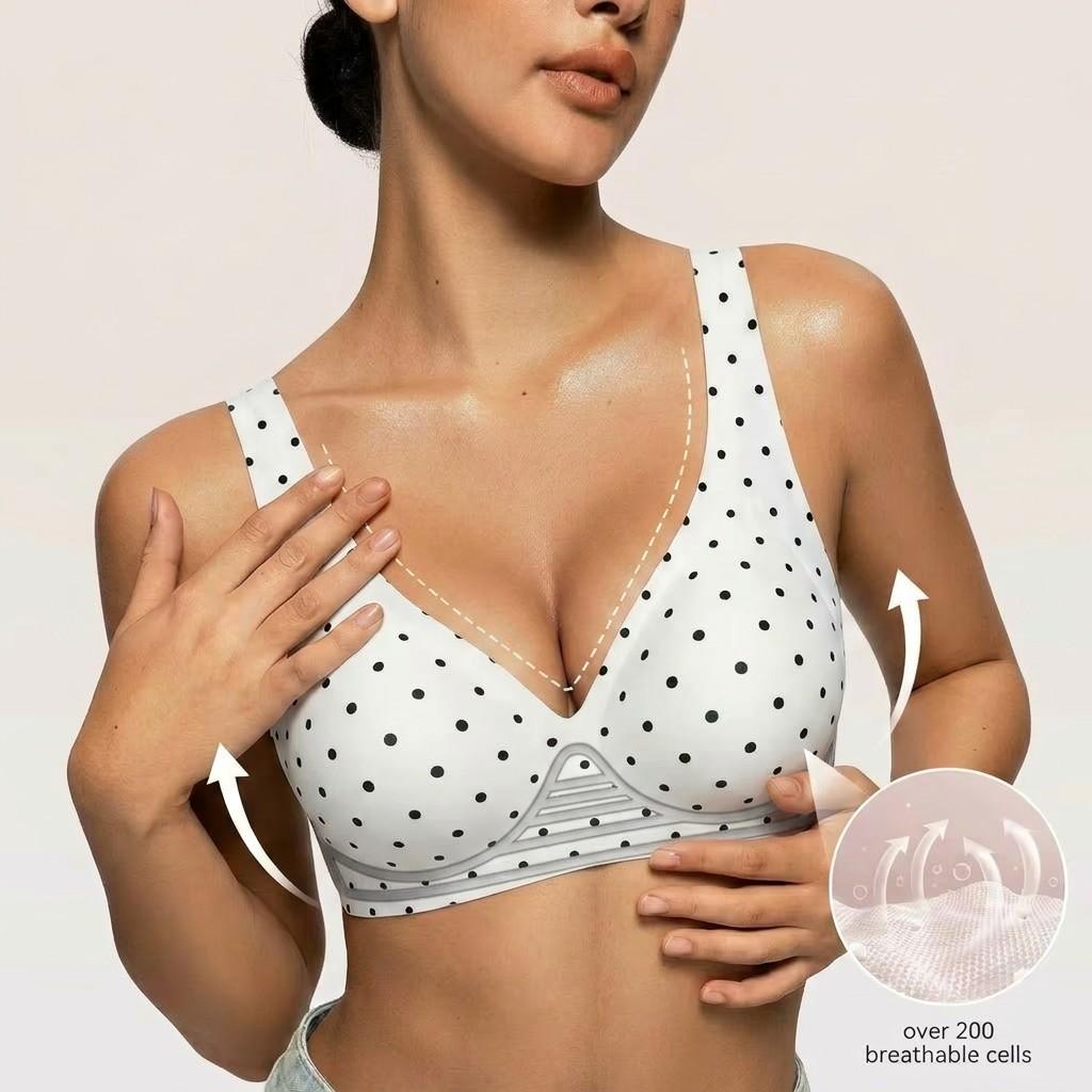 1/2/3/4/5 PCS Jelly Wireless Womens Comfortable Wireless Bras Push Up Bralettes Seamless Tshirts Bras Deep V Everyday Bras S 4XL