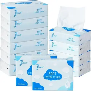Ultra Soft 3-Ply Lotion Tissues 1200 Sheets Gentle for Sensitive Skin Soothing No-Irritation for Nose Unscented Hypoallergenic Cloud-Like Softness