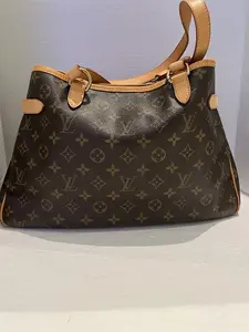 Pre-owned Louis Vuitton Coated Canvas Shoulder Bags L26011009 Batignolles Horizontal Monogram