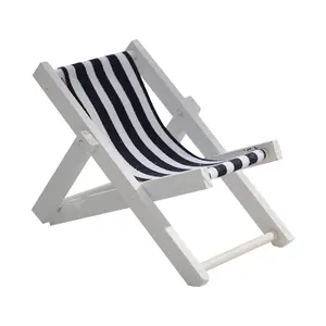 Dream Corner Striped Beach Chair - Perfect for Relaxing at Home or Outdoors - Foldable Design for Easy Storage