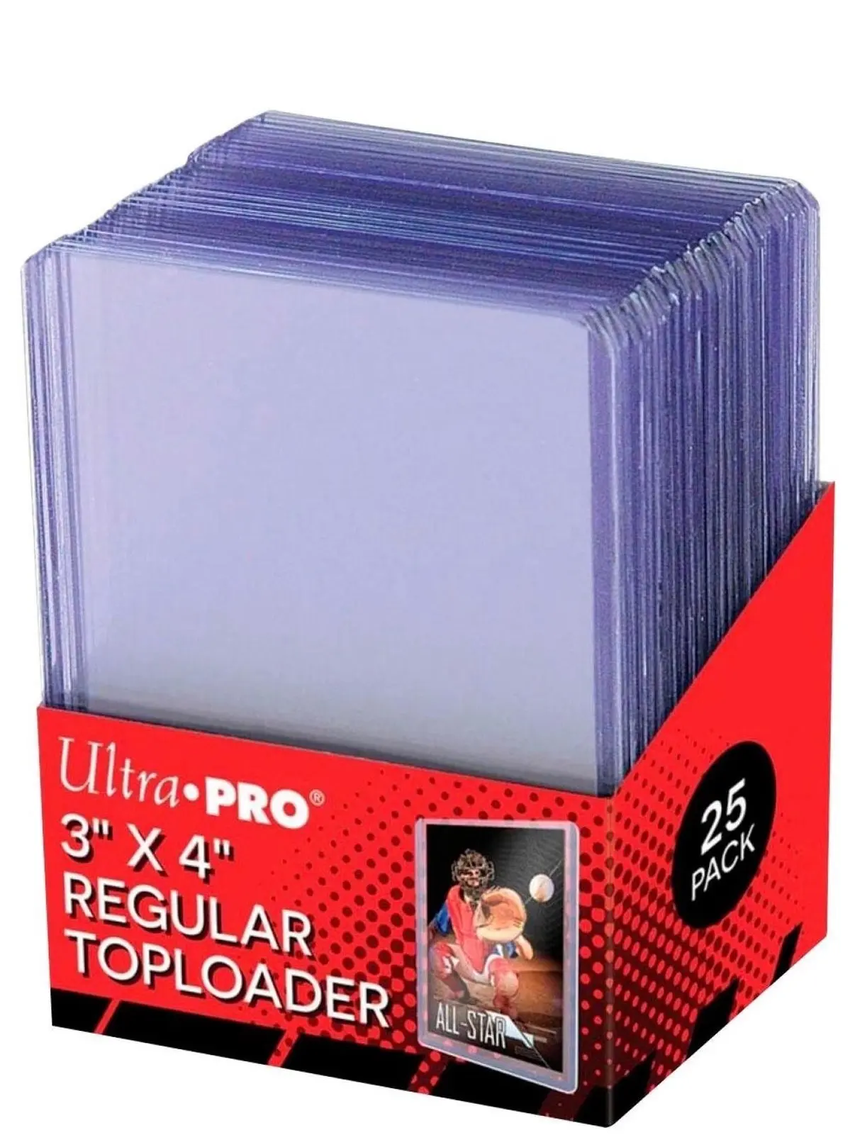 Ultra  PRO - 3" 'y 4'I Clea Regular Toploader 25-Count Pack