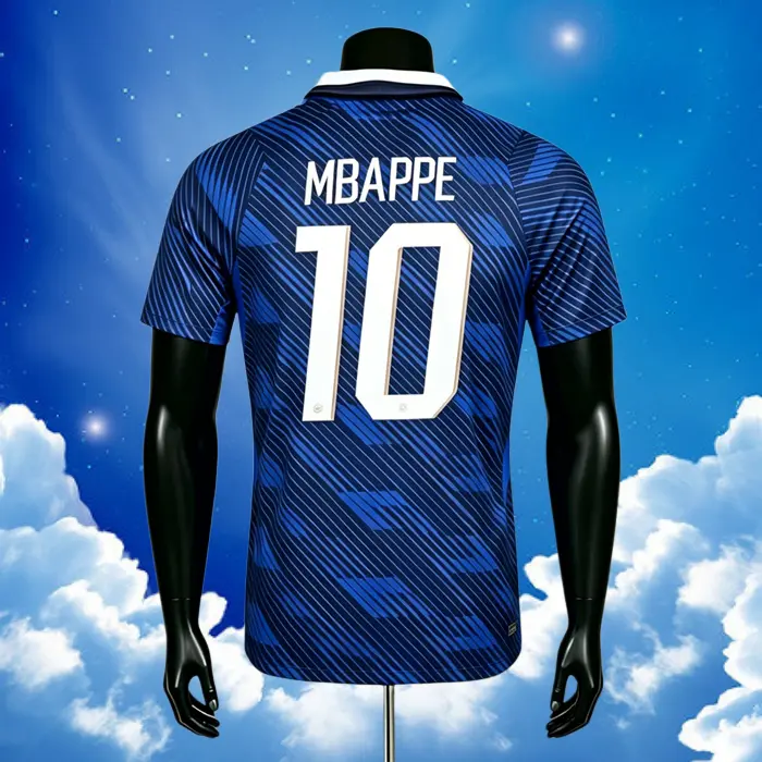 2026 Home Blue Mbappe No.10 Short sleeve Soccer jersey