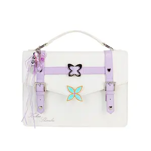 THE JUNCO Official Demon Slayer Ita Bag Butterfly Shinobu Themed Multi-way Crossbody Backpack for Anime Fans Compact Storage Everyday Use