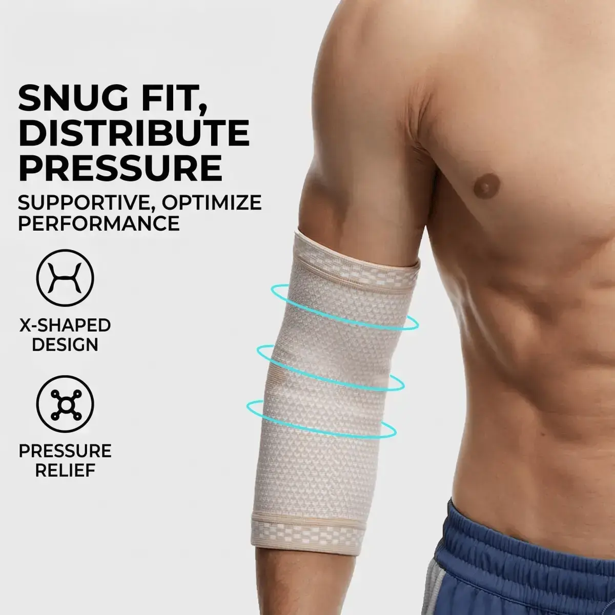 Compressed Elbow Sleeve - Breathable 3D Knitted Armrest for Tennis, Golf, and WeightliftingRAIMENTRY Compressed Elbow Sleeve - Breathable 3D Knitted Armrest for Tennis, Golf, and WeightliftingRAIMENTRY