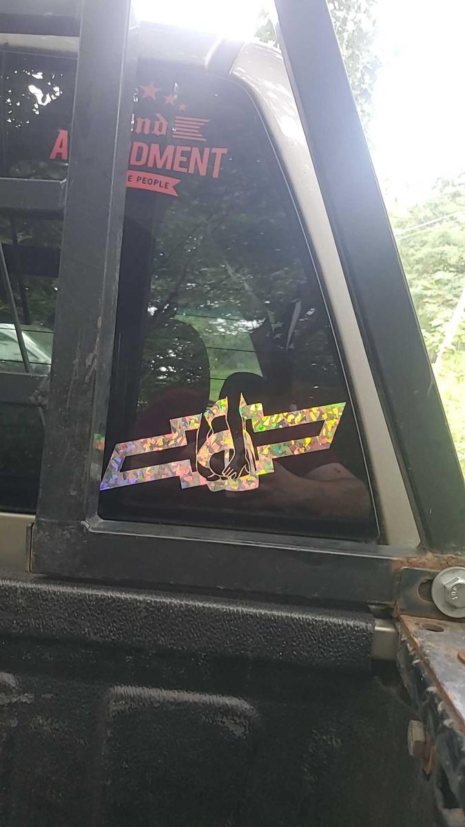 Item: Crystal holographic, 9 inches long