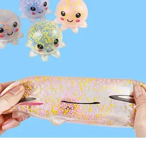 Glowing Squishy Octopuses - Cute and Cuddly Stress Relief Toys for Gift 2pk