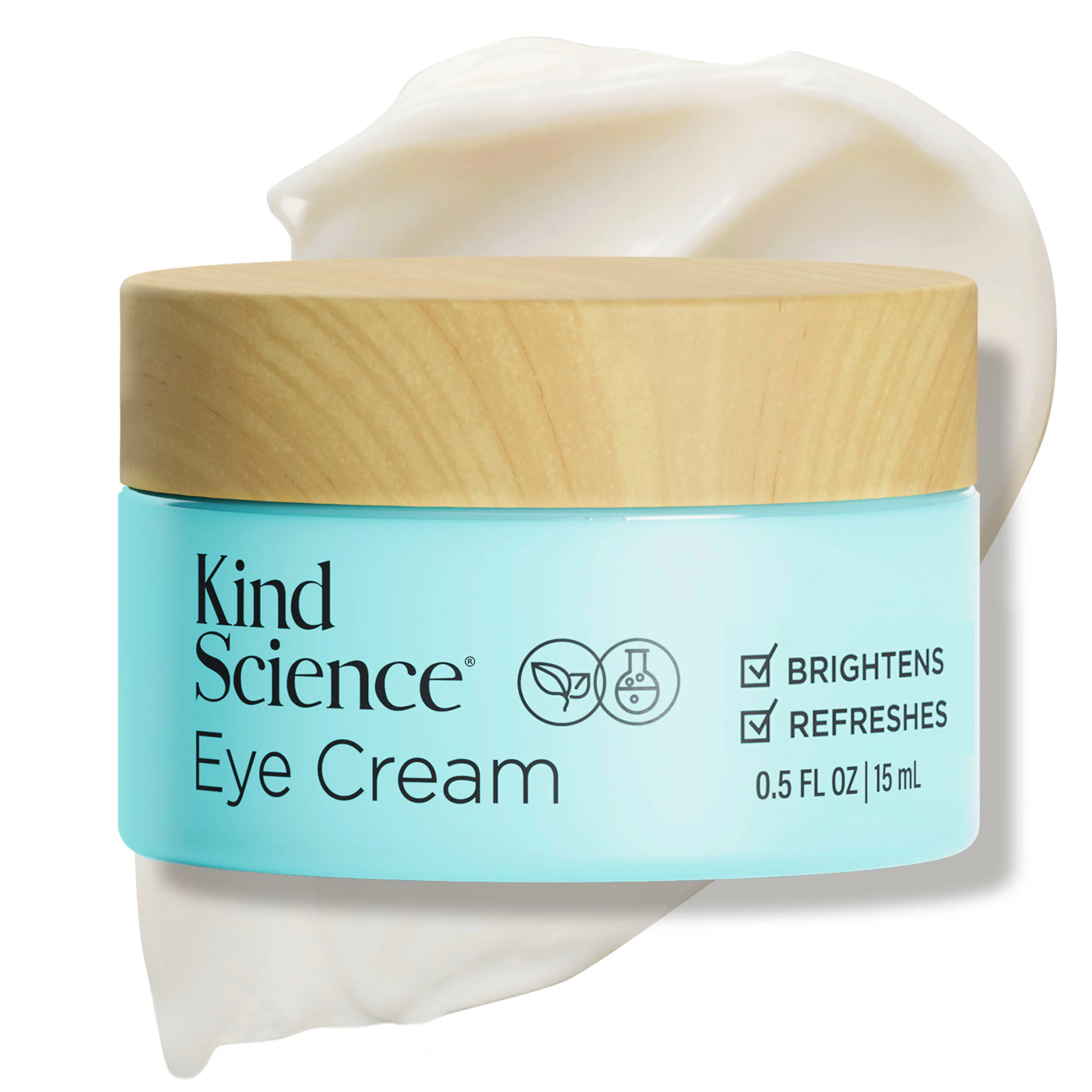 Eye Cream - Under Eye Cream for Wrinkles Noticeably Smooths & Moisturizes - Anti Aging with Hyaluronuic Acid, Vitamin C - Fragrance Free, Paraben Free, 0.5 fl oz