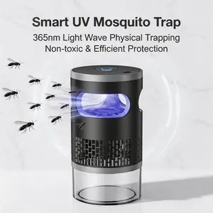 Indoor Insect Trap Effective Suction & UV Light Catcher for Mosquitoes, Fruit Flies, Gnats & Moths Quiet & Non Zapper for Home