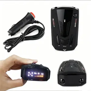 360° Full Coverage V7 16-Band Car Speed Detection Tool, Real-Time Signal Update Intelligent Voice Speed Display System Automotive Diagnostic Device