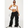 Level You Up Mineral Wash Cargo Pant - Black/combo