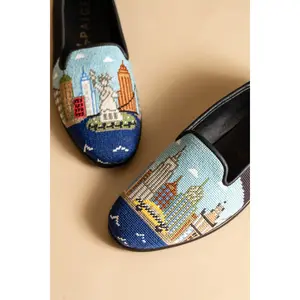 Needlepoint Loafer in I Love New York