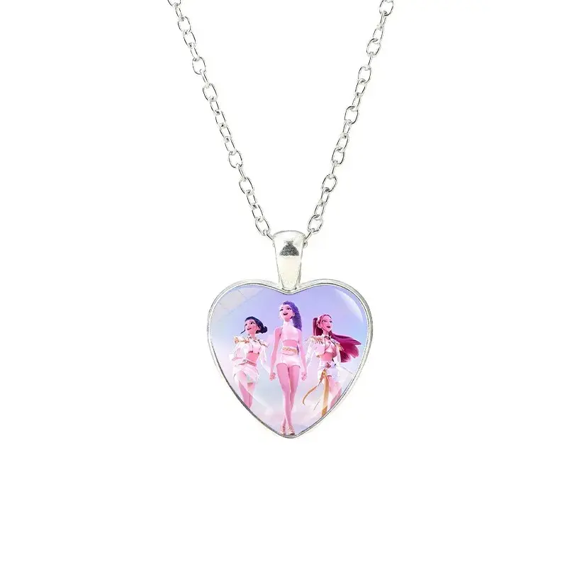 2pcs Jewelry Set Anime Necklace and Bracelet for Girls Cosplay Accessories Christmas birthday Gift