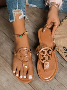 Women's Miller Sandals, Comfortable Fashion, Casual Versatile, Boho Casual Sandals, Durable Long-Lasting, Ideal Gift Choice, Perfect for Everyday Wear, Fashionable Pu Slides
