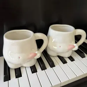 The Original Booty Mug - Unique Ceramic Mug with Playful Booty Design & Comfortable Handle for Coffee Tea or Cocktails - High-Quality & Versatile Home Decor Kitchen Essential Gift Idea
