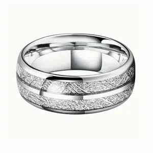 8mm Stainless Steel Ring for Men - Waterproof, Suitable for Everyday Wear, Perfect for Stylish Men