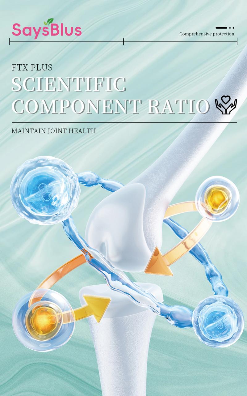 SaysBlus FTX Plus Daily Joint Support Supplement: Scientifically Formulated for Comprehensive Bone & Joint Wellness