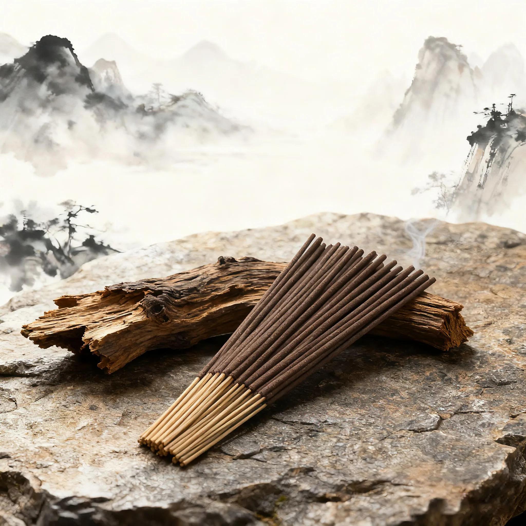 100/200Pcs High Grade Oud Incense Sticks Natural Ebony Agarwood Luxury Long Lasting Home Fragrance Aromatherapy