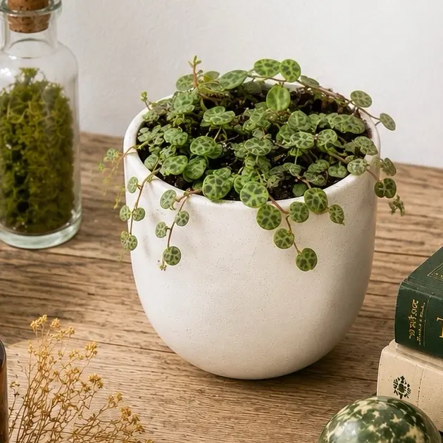 String of Turtles Live Plant Starter | Peperomia Prostrata Trailing Houseplant | Rare Turtle Vine Indoor Plant