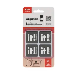 Scannable Smart Labels for Storage Organization – Weatherproof Tags with Free App for Inventory on iOS & Android