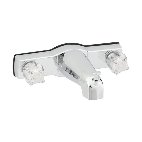 Empire Faucets Mobile Home 8" Tub & Shower Chrome Faucet with Brass Underbody J68-E