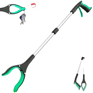 32-inch Foldable Telescopic Grabbing Tool (1 Set): 360° Rotating Jaws + Magnetic Tip, Lightweight And Easy To Operate, Suitable For Elderly Users As A Litter Picker