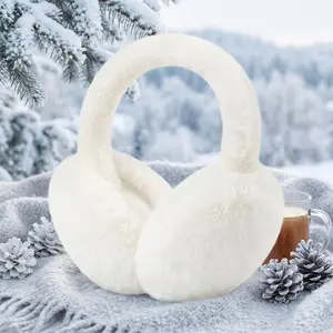 Winter Warm Fleece Ear Muffs 2-Pack, Windproof Thermal Ear Covers for Men & Women, Soft Breathable Ear Protection for Skiing Running Cycling Outdoor Sports, Lightweight Cold Weather Accessories