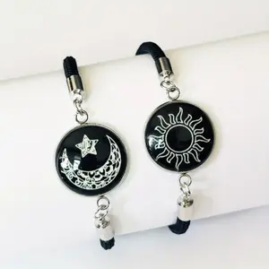 Long Distance Touch Bracelets with Sun&Moon Functional Love Connect Gift For Boyfriend or Girlfriend or your Family.....
