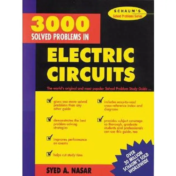 3,000 Solved Problems in Electrical Circuits - Syed A. Nasar, Paperback Textbook for Education & Schooling, Books