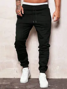 Men's Drawstring Jogger Pants with Pockets, Comfortable Casual Style, Available in Multiple Colors, Essential Classic Wardrobe Item