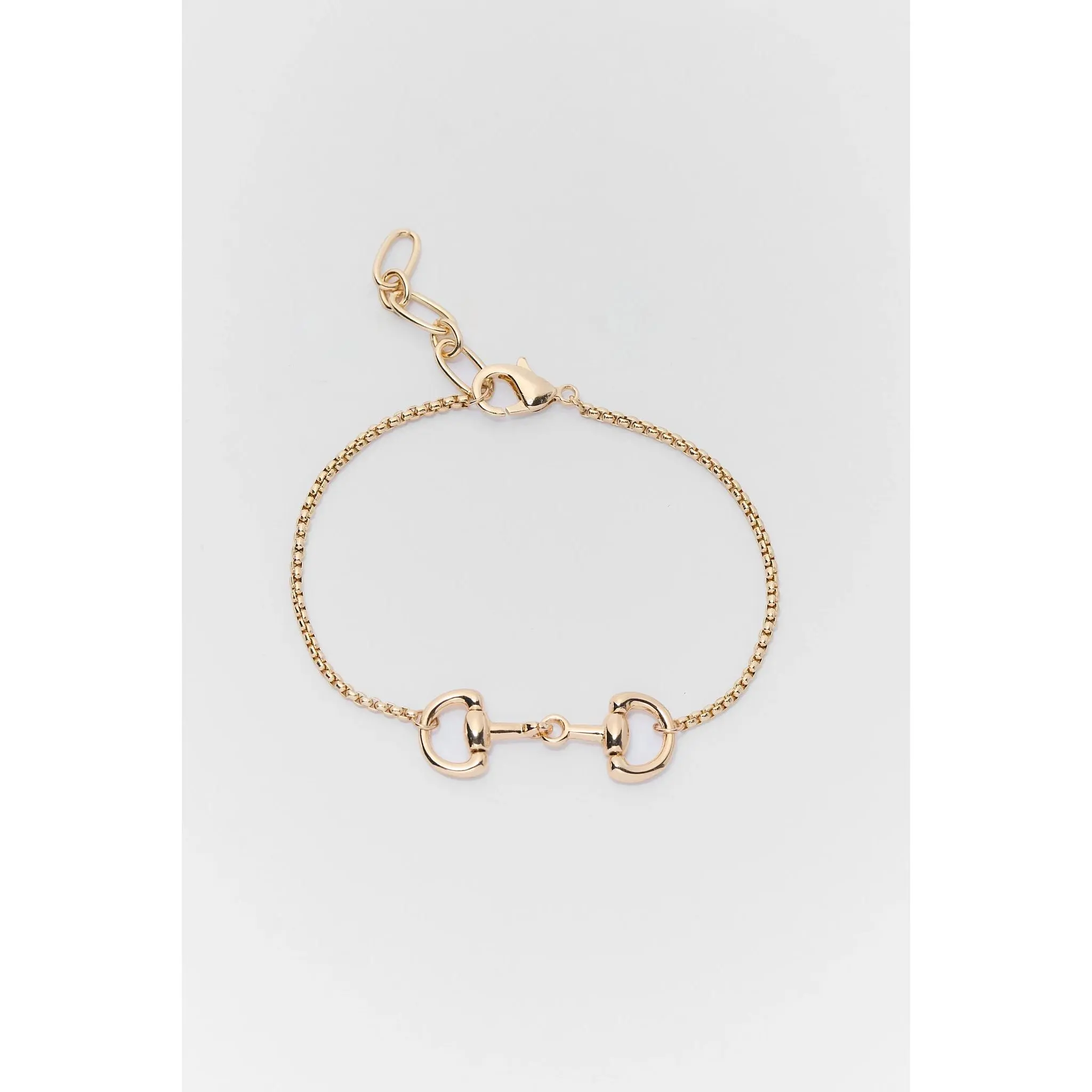 Gold Horse Bit Bracelet